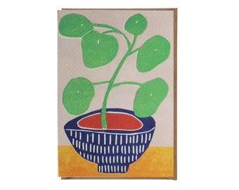 Art Card - Greeting Card - Still Life - Birthday Card - Houseplant - Plant - Pilea