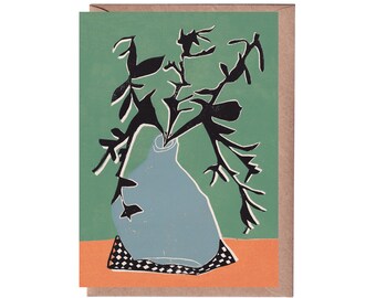 Leaves Greeting Card - Art Card - Still Life - Birthday Card - Foliage - Flower Card