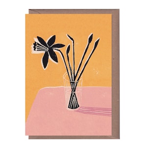 Despertar - Cartão de felicitações - Cartão de arte - Natureza morta - Cartão de aniversário - Cartão de flores