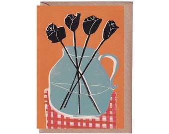 Roses Greeting Card - Art Card - Still Life - Birthday Card - Flowers - Flower Card