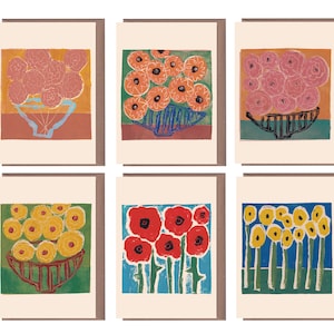 Flower Card Pack - Kaartenset - Wenskaart - Kunstkaart - Stilleven - Verjaardagskaart - Alledaagse kaart