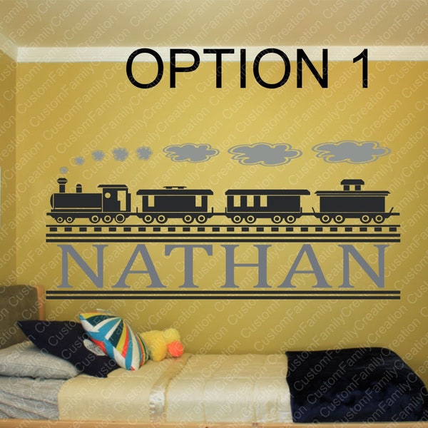 Train Wall Decal Etsy