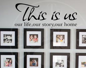 This is Us Vinyl Wall Decal, Family Home Decor