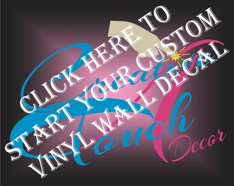 Custom Quote Vinyl Wall Decal, Personalized Home Decor