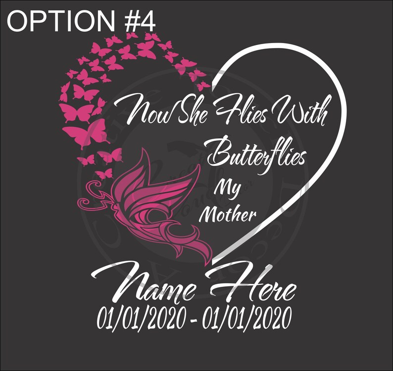 Personalzed Heart Shaped Wth Butterfles Now She Fles Wth - Etsy