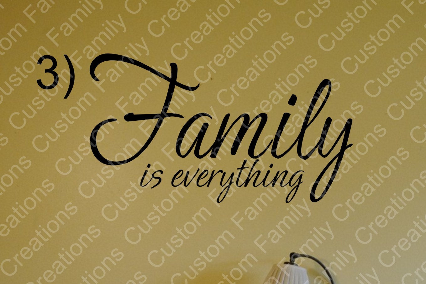 Family is everything Vinyl Wall Decal Design 1 4 Wall Etsy España