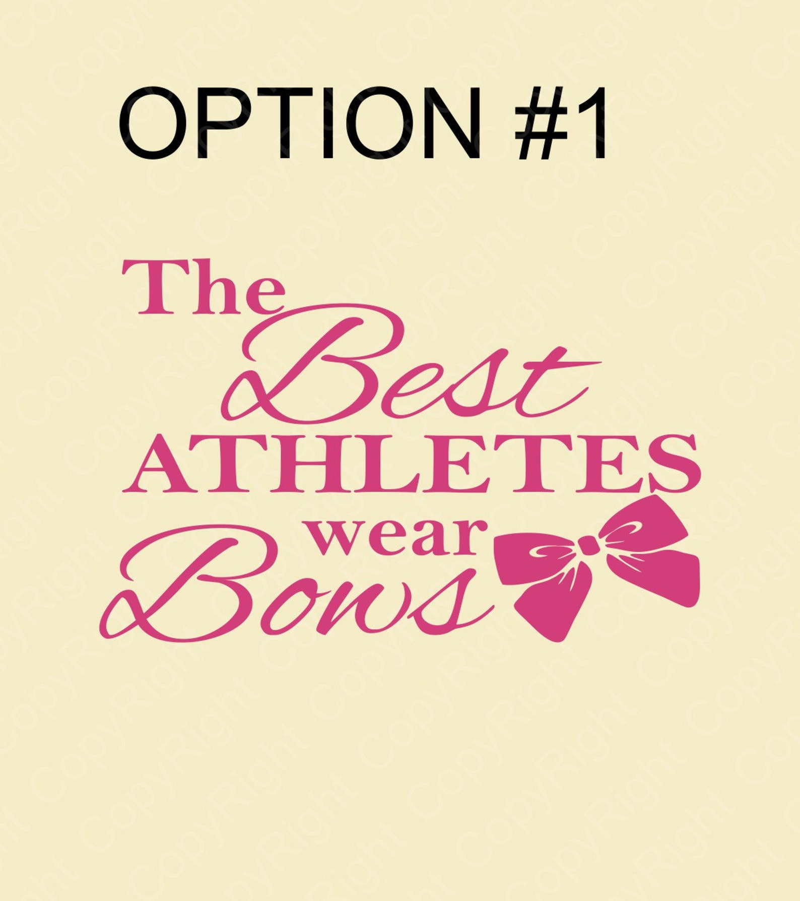 The Best Athletes Wear Bows 3 Vinyl Wall Decal Removable Etsy