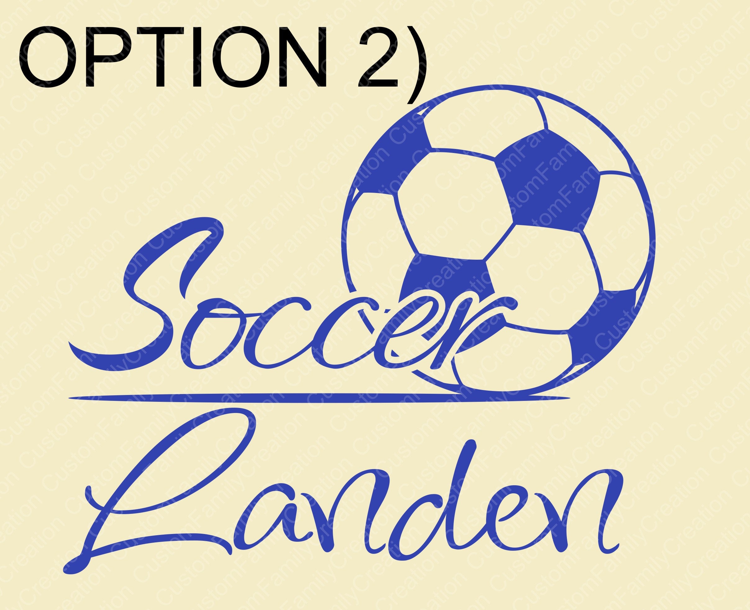 Personalize Soccer Ball With Name Wall Decal 5 Personalized Etsy