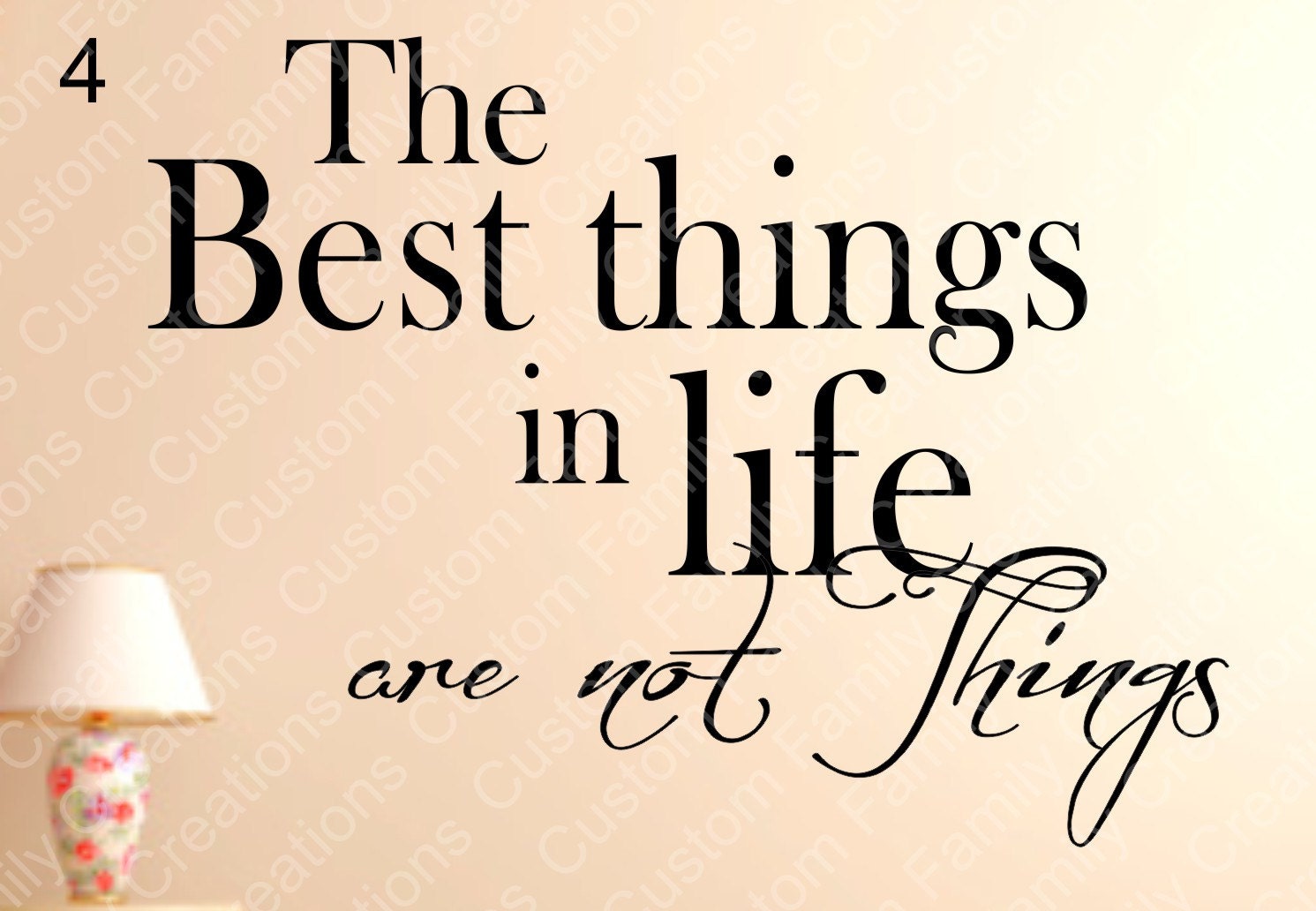 The Best Things in Life Design 14 Wall Decal Wall Vinyl - Etsy