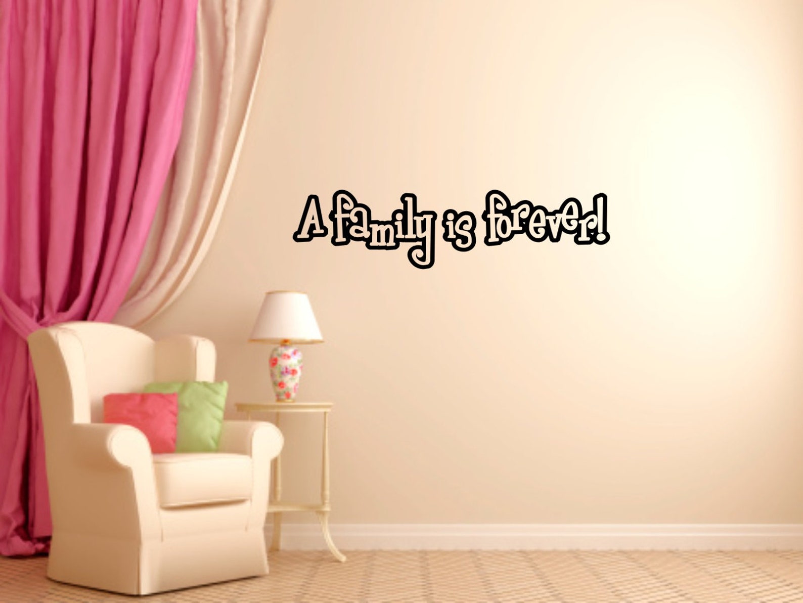 A Family is Forever Wall Decalremovable Wall Decalfamily Etsy