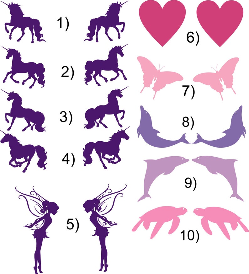 Personalized Girls Name Wall Decal Wall Vinyl Decal Etsy