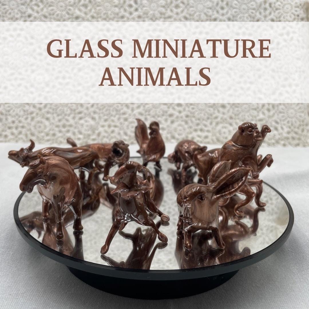 Vintage Glass Miniature Animal: Chinese Zodiac Gift - Etsy