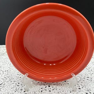 Vintage Homer Laughlin Fiesta Persimmon Round Vegetable Bowl 8 1/2” 1996 USA Serving Bowl Dishwasher Microwave Safe Lead free Collector gift