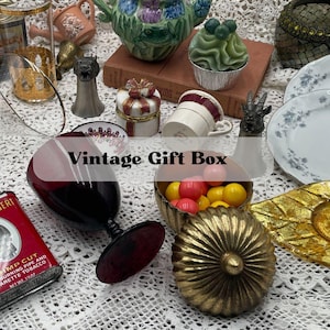 Vintage Mystery Gift Box for Self Care Vintage Cozy Gift Box for friend Vintage Cozy Gift Box Vintage for Him, Estate Sale in a Box