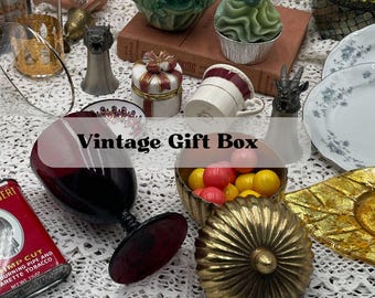Vintage Mystery Gift Box for Self Care Vintage Cozy Gift Box for friend Vintage Cozy Gift Box Vintage for Him, Estate Sale in a Box