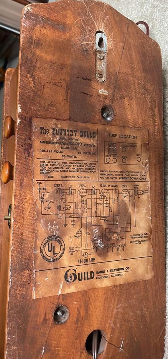 Vintage 1956 the Country Belle Radio by Guild Model 556