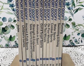 Sport Goofy Encyclopedia Set, Vintage Disney Children's Books
