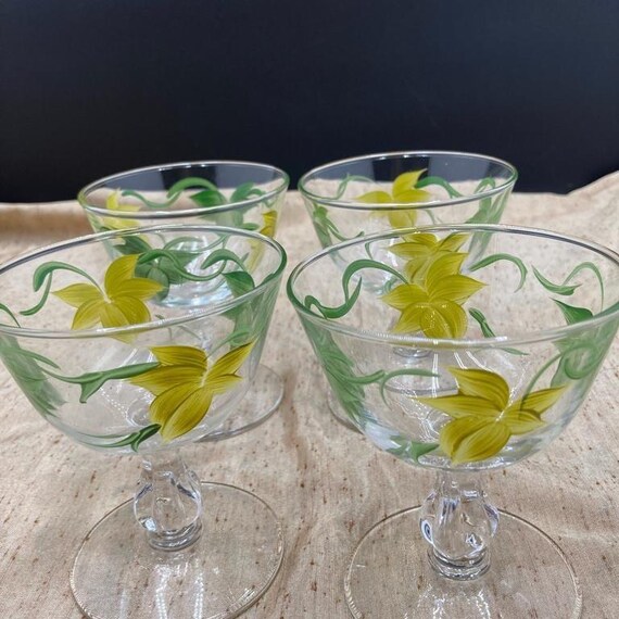 4th of july painted wine glasses Stars & Stripes Margarita Glass S/2  Golden Hill Studio