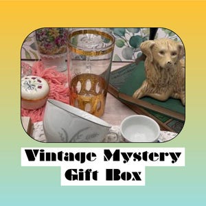 Mystery Vintage Gift Box, Vintage Gift Box for Him, Retro Gift Box, 80s Gift Box, Self Care Gift Box for Her Vintage Gift Box for Friend