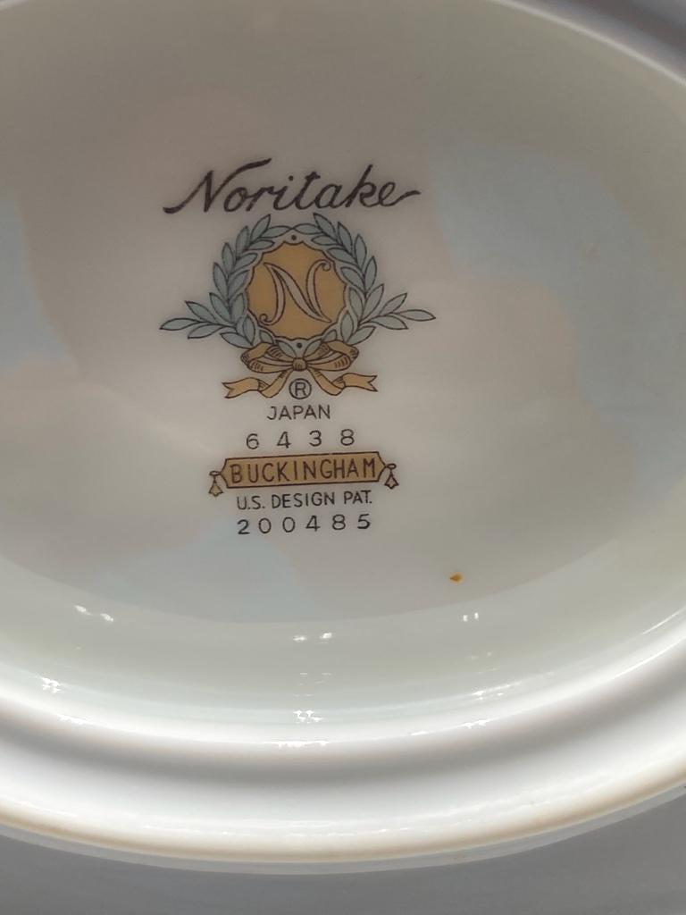 Vintage Noritake Buckingham Serving Platters and Bowl: Platinum