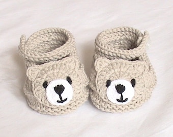 animal baby booties