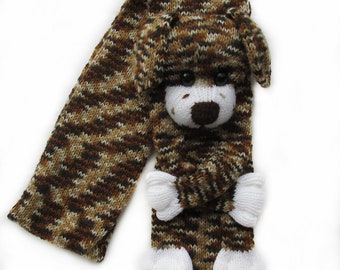 Knitted dog scarf,Knitted scarf,Animal scarf,Dog scarf,Knit scarf,Knitted puppy scarf,Knitted winter scarf,Knitted novelty scarf