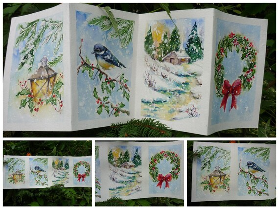 Christmas Gift Ideas Christmas Watercolor Christmas Etsy