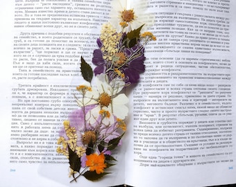 Pressed flowers bookmark Handmade Unique Real Pressed Dried Flowers bookmark Pressed flowers art Handmade unique bookmarks herbarium flower