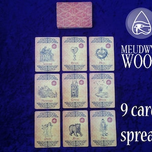 Lenormand card reading - 9 card box spread