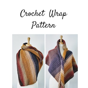 Crochet wrap shawl pattern, Crochet shawl wedding, Crochet triangle scarf, Shawl wrap for women, Shawl wrap poncho, Prayer shawl