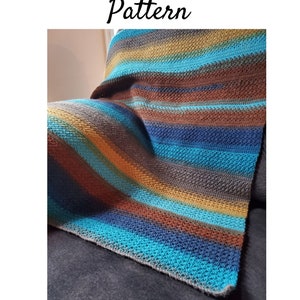 Easy Crochet Blanket Pattern, Crochet Blanket Pattern, Afghan Crochet Pattern, Crochet Throw Pattern, Beginner Crochet Blanket Pattern