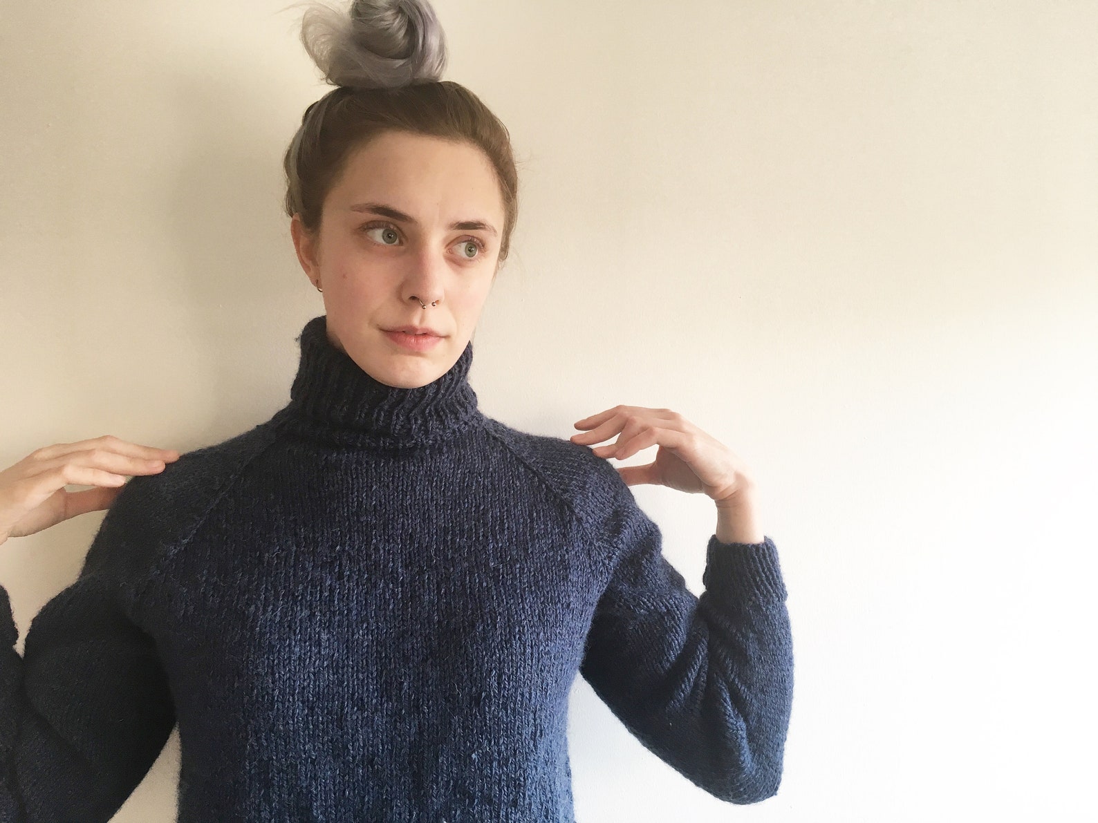 KNITTING PATTERN Basic Raglan Sweater Pattern Turtleneck - Etsy