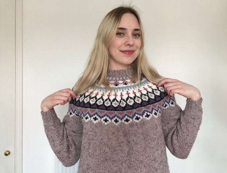 Matilda – Comfort Knit sweater with Fair Isle Detail main image 0
