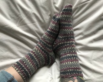 Basic Sock Knitting Pattern PDF Download