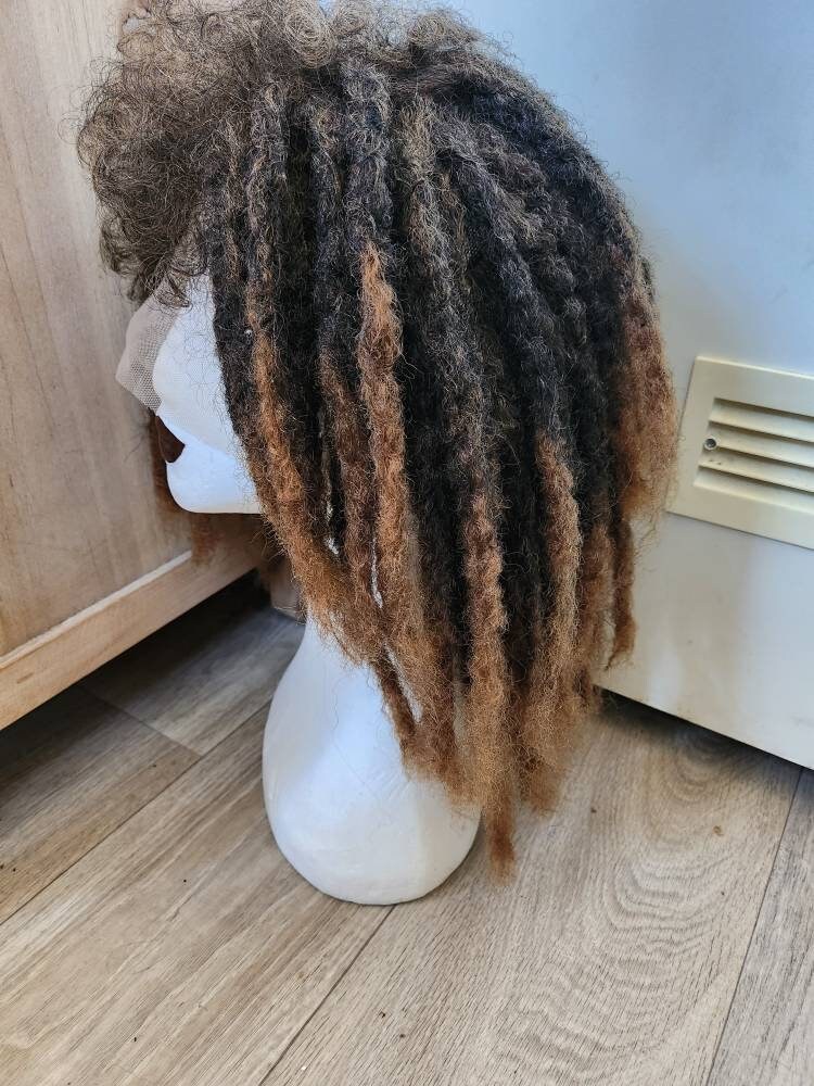 Dreadlock Hair Brown Wig