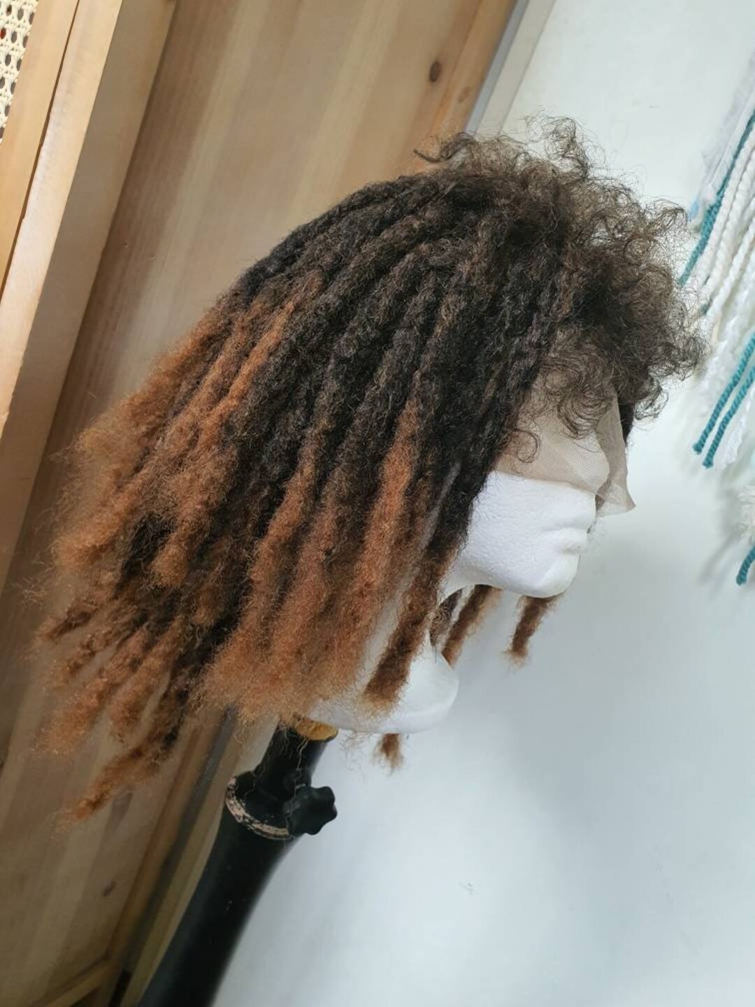 Dreadlock Hair Brown Wig main image 1