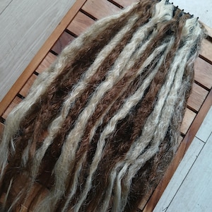 Brown Blonde Synthetic Dreadlocks – Natural Look on Large Hair Clip - Hair Fall