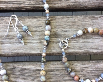 Ocean Jasper Necklace Suite