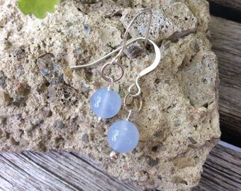 Blue Chalcedony Earrings