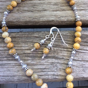 Crazy Lace Agate Necklace Set