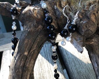 Black Onyx Necklace Set