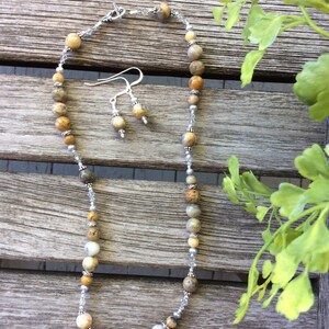 Crazy Lace Agate Necklace Set