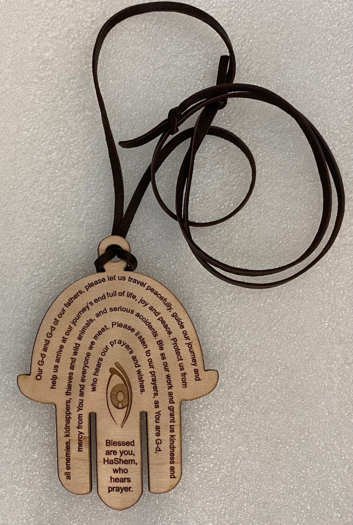 Traveler's Prayer Hamsa in Hebrew and English Etsy