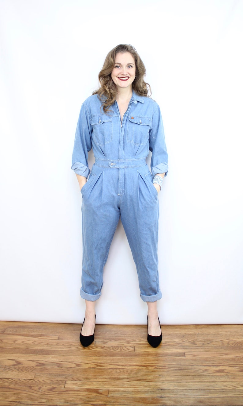 soft denim jumpsuit