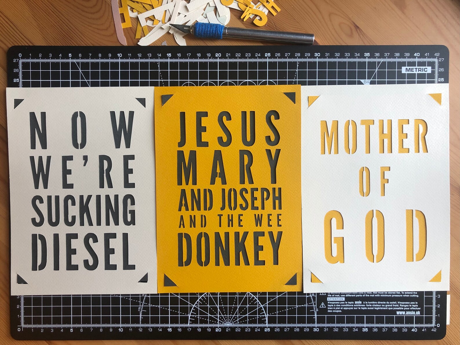 Download 3x SVG Die Cutting Templates Line Of Duty Wee Donkey | Etsy