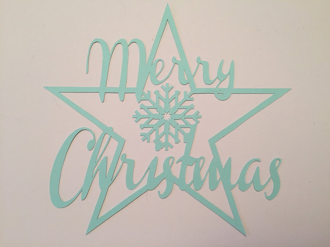 DIY Scherenschnitt Vorlage Frohe Weihnachten A4 PDF Etsy.de