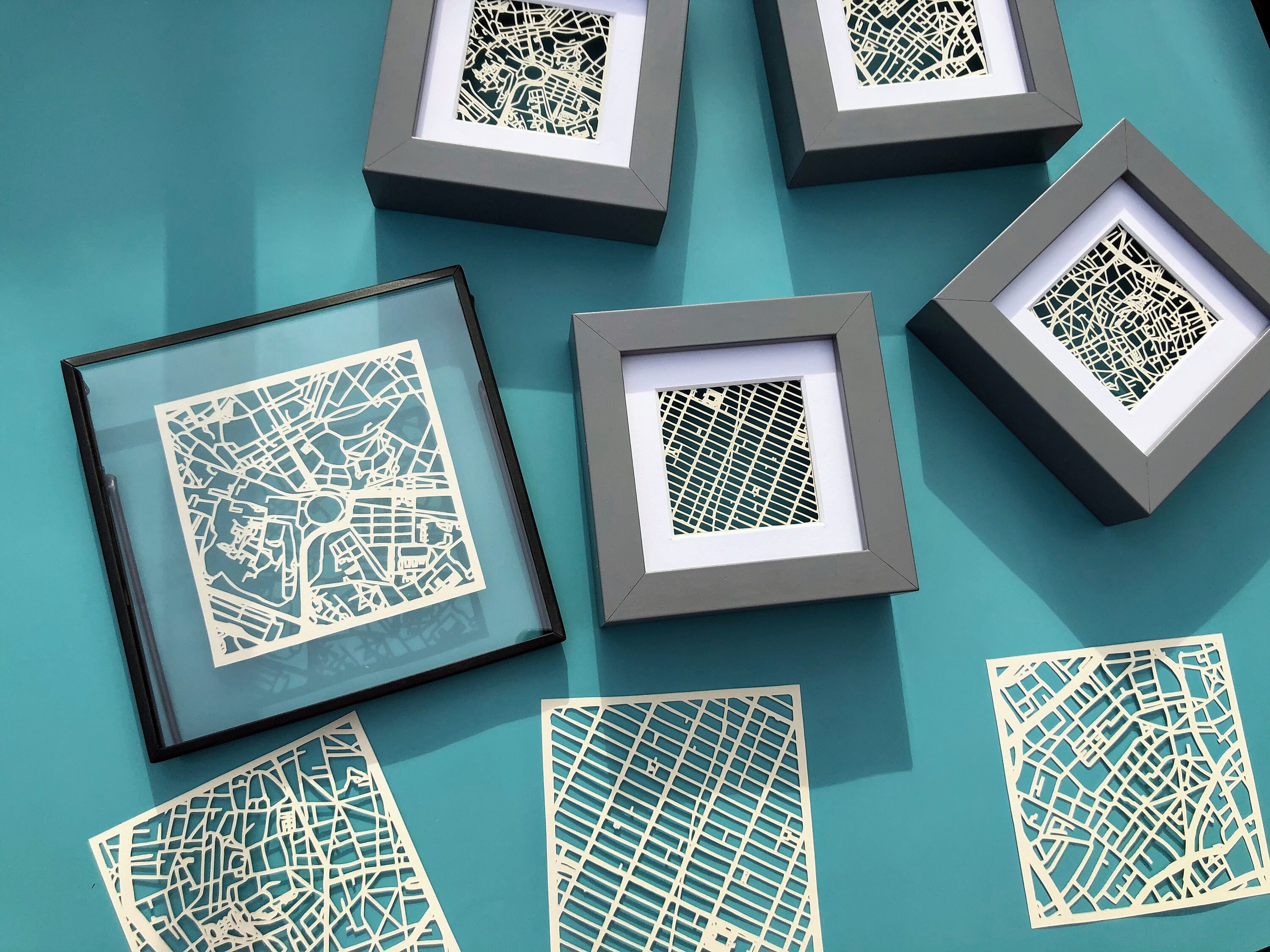 Paper, Party & Kids Kits & How To Stamping Soho London Mini and Micro Map PDF Paper Cutting