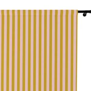 Stripes Window Curtains Vintage home decor blush pink yellow stripe nursery bedroom curtains preppy kitchen decor shabby chic drapes