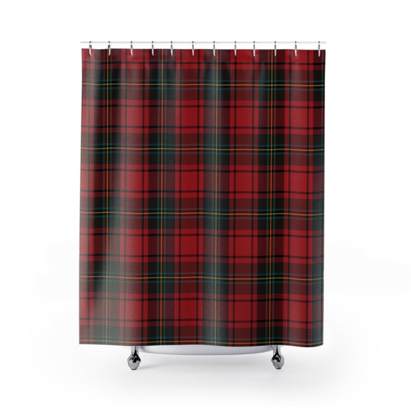 Baird Modern Tartan Shower Curtain main image 1