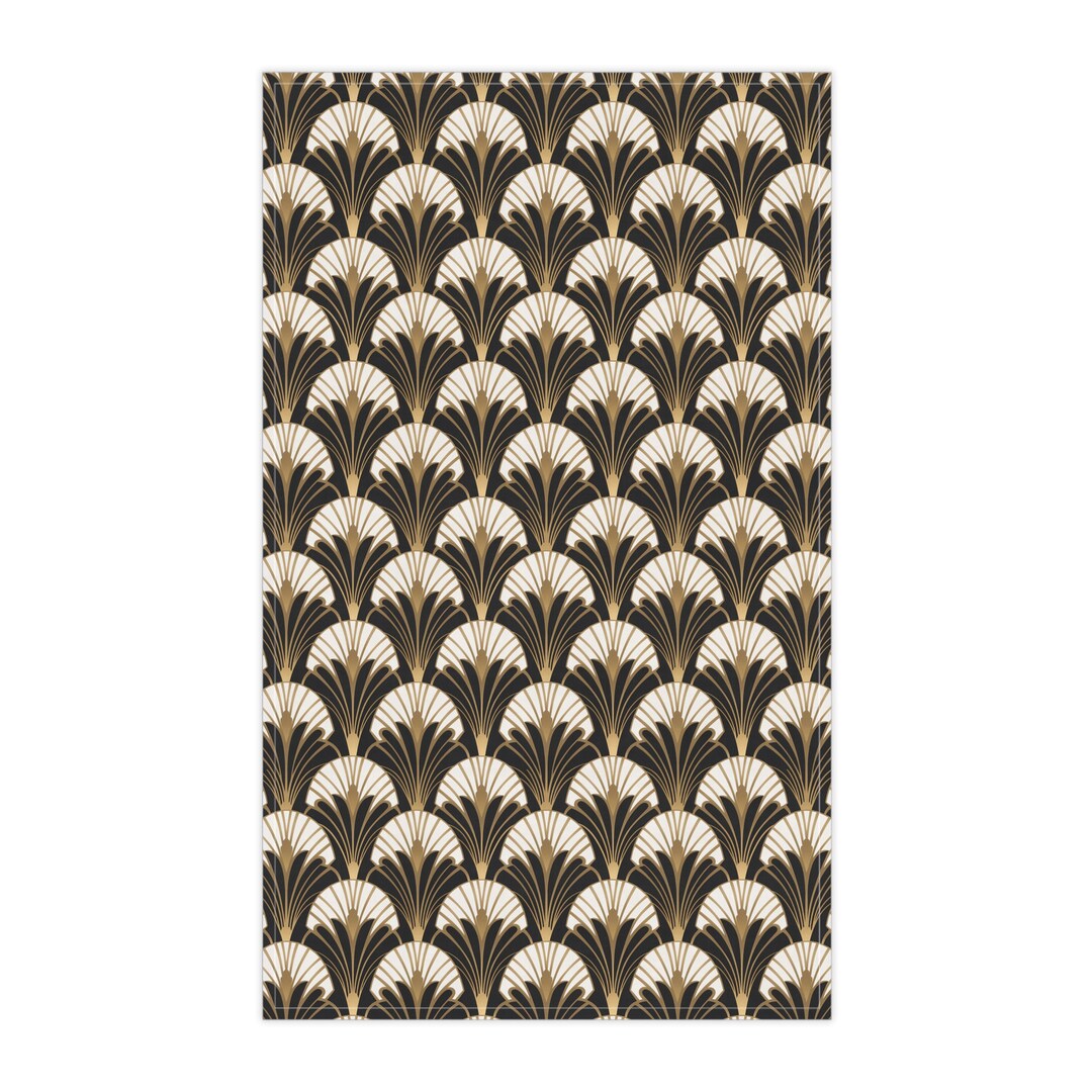 Art Deco Kitchen Towel Floral Dish Towel Ornamental Kitchen Decor ...